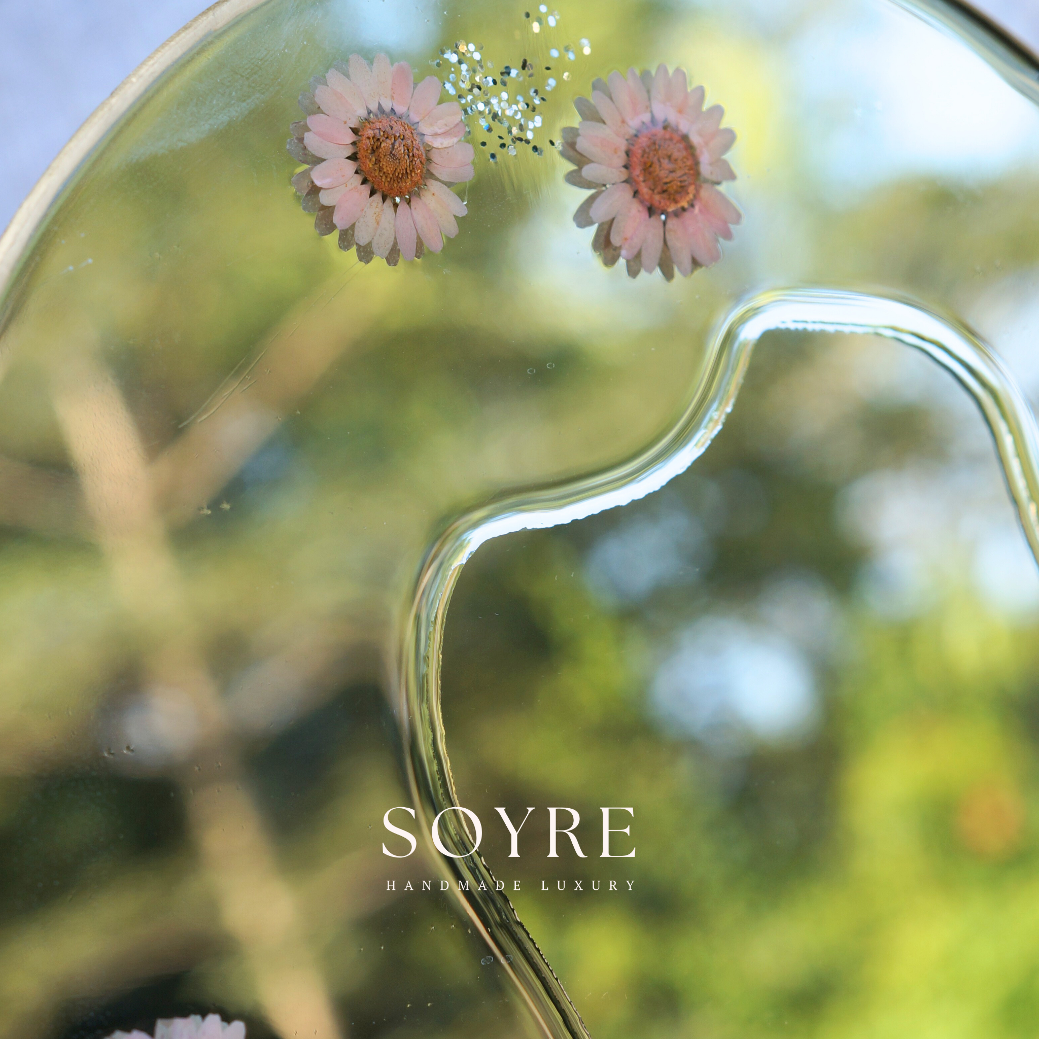 Blush Garden Floral Mirror