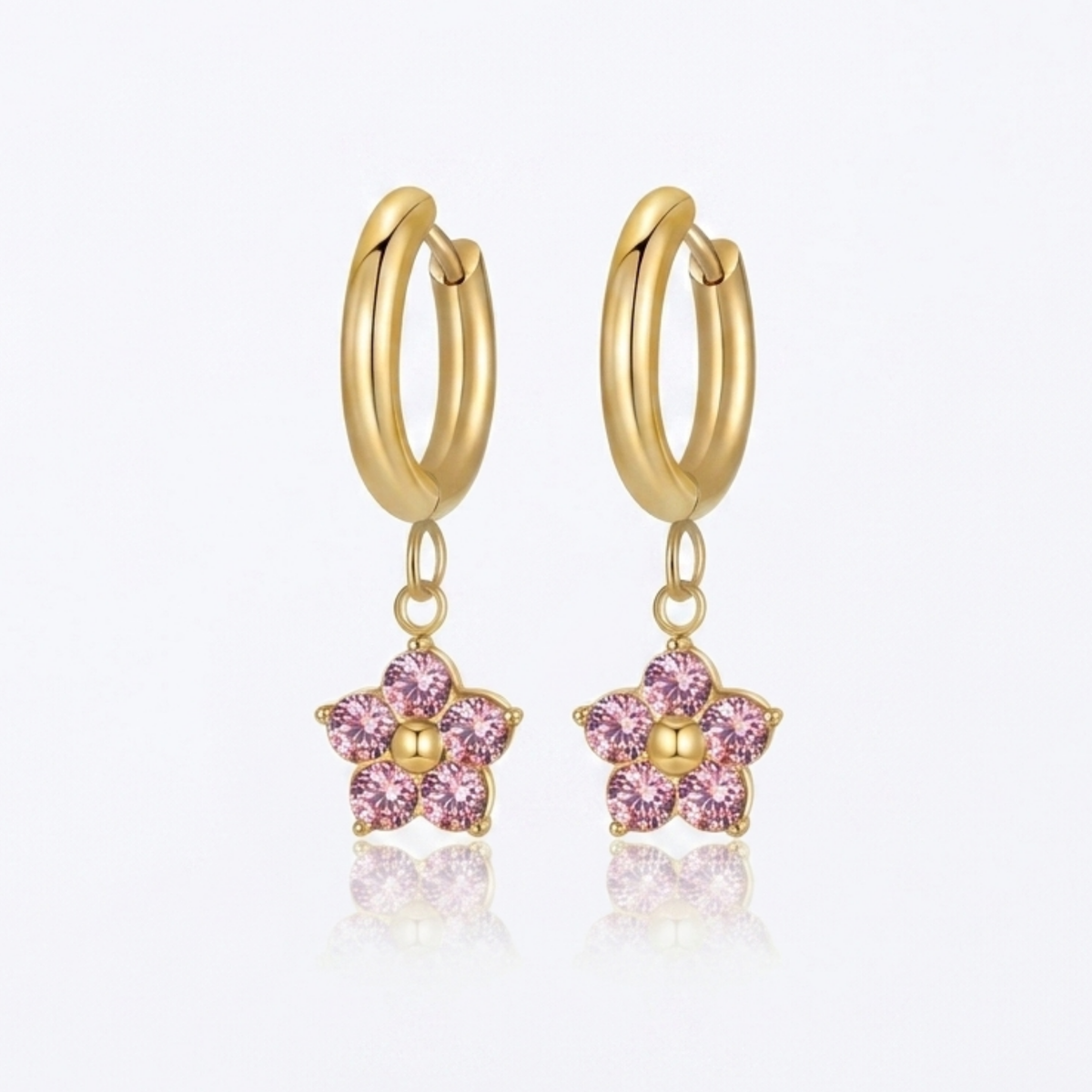 Petite Bloom Earrings - Pink