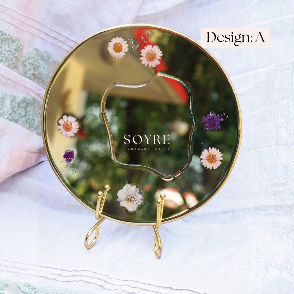 Blush Garden Floral Mirror