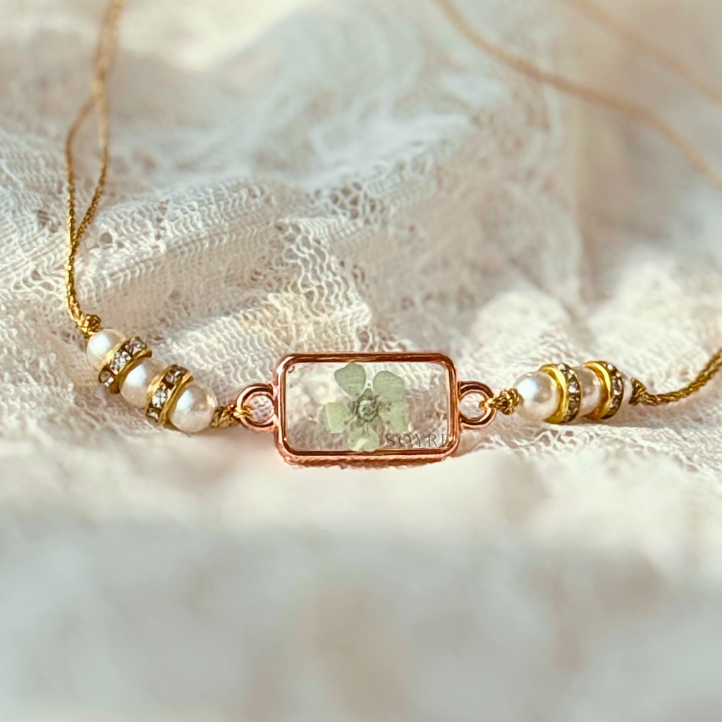 Mint Meadow Rakhi | Real Pressed Flower