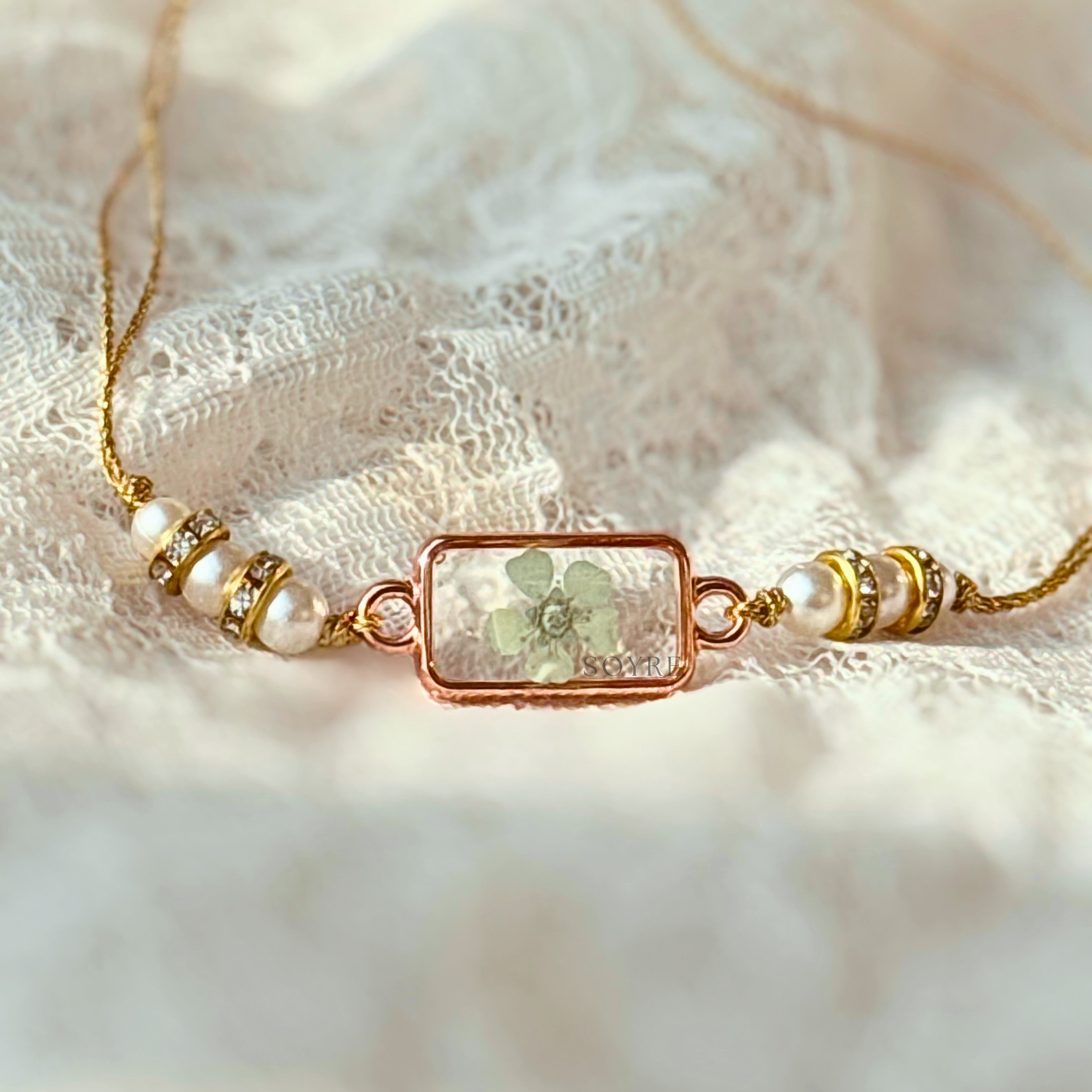 Mint Meadow Rakhi | Real Pressed Flower