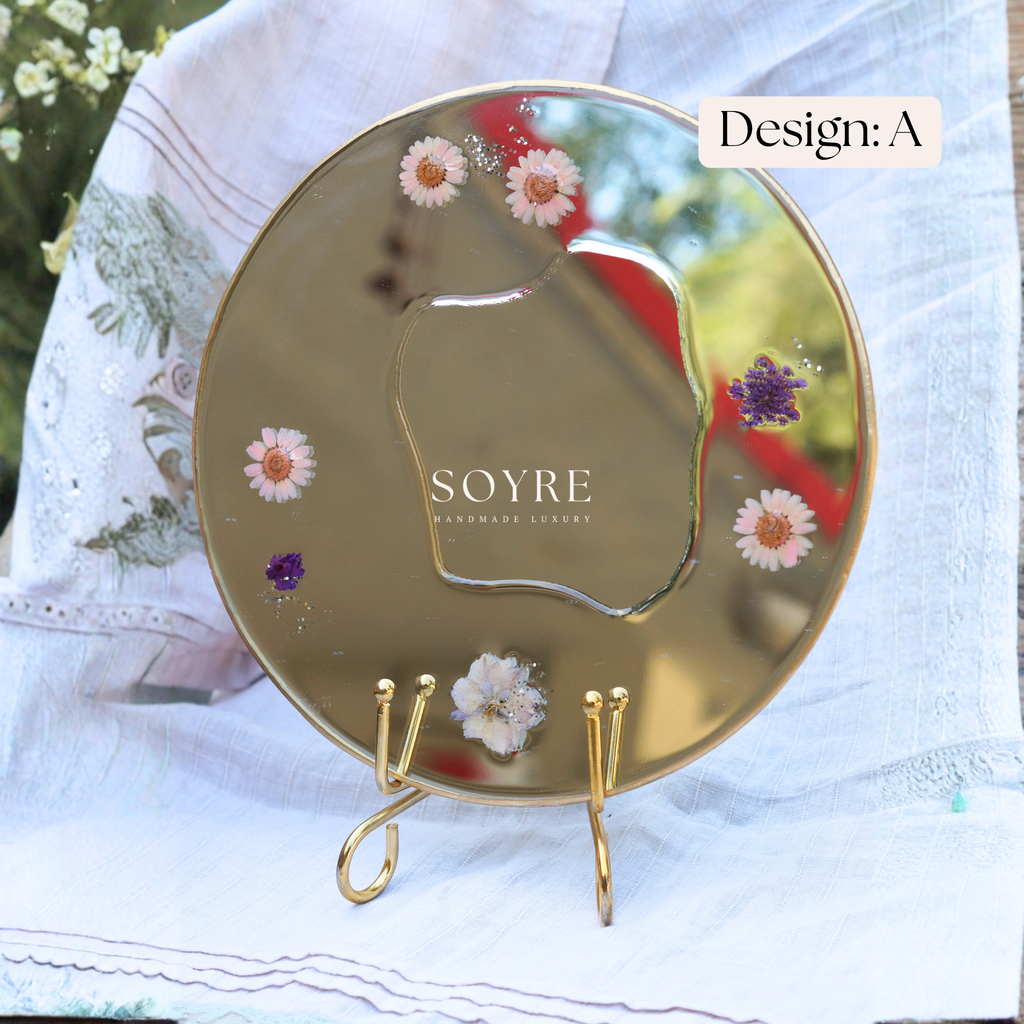 Blush Garden Floral Mirror