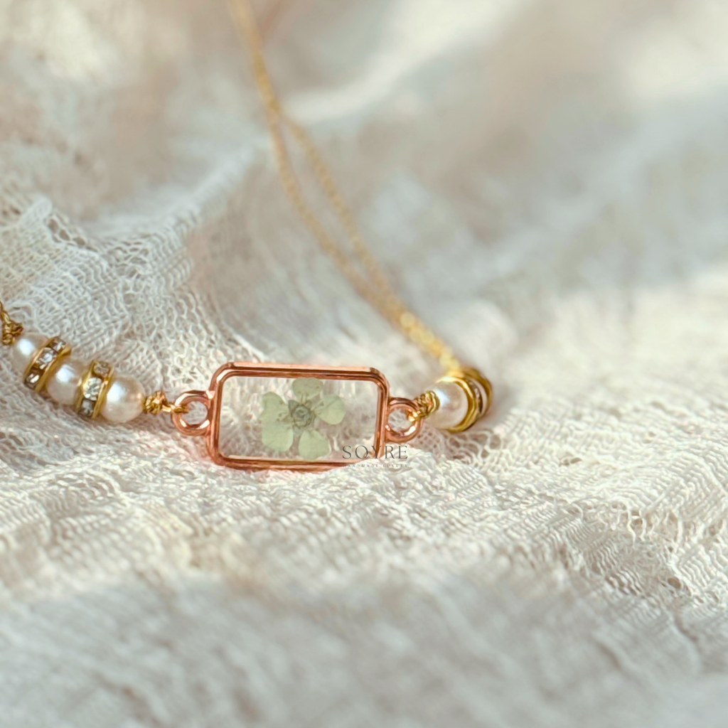 Mint Meadow Rakhi | Real Pressed Flower