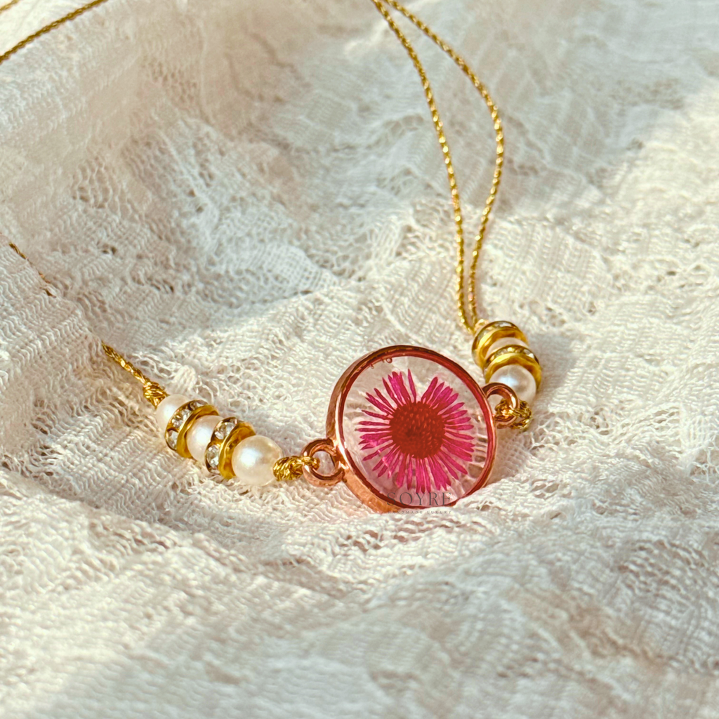 Rani Bloom Rakhi | Real Pressed Flower