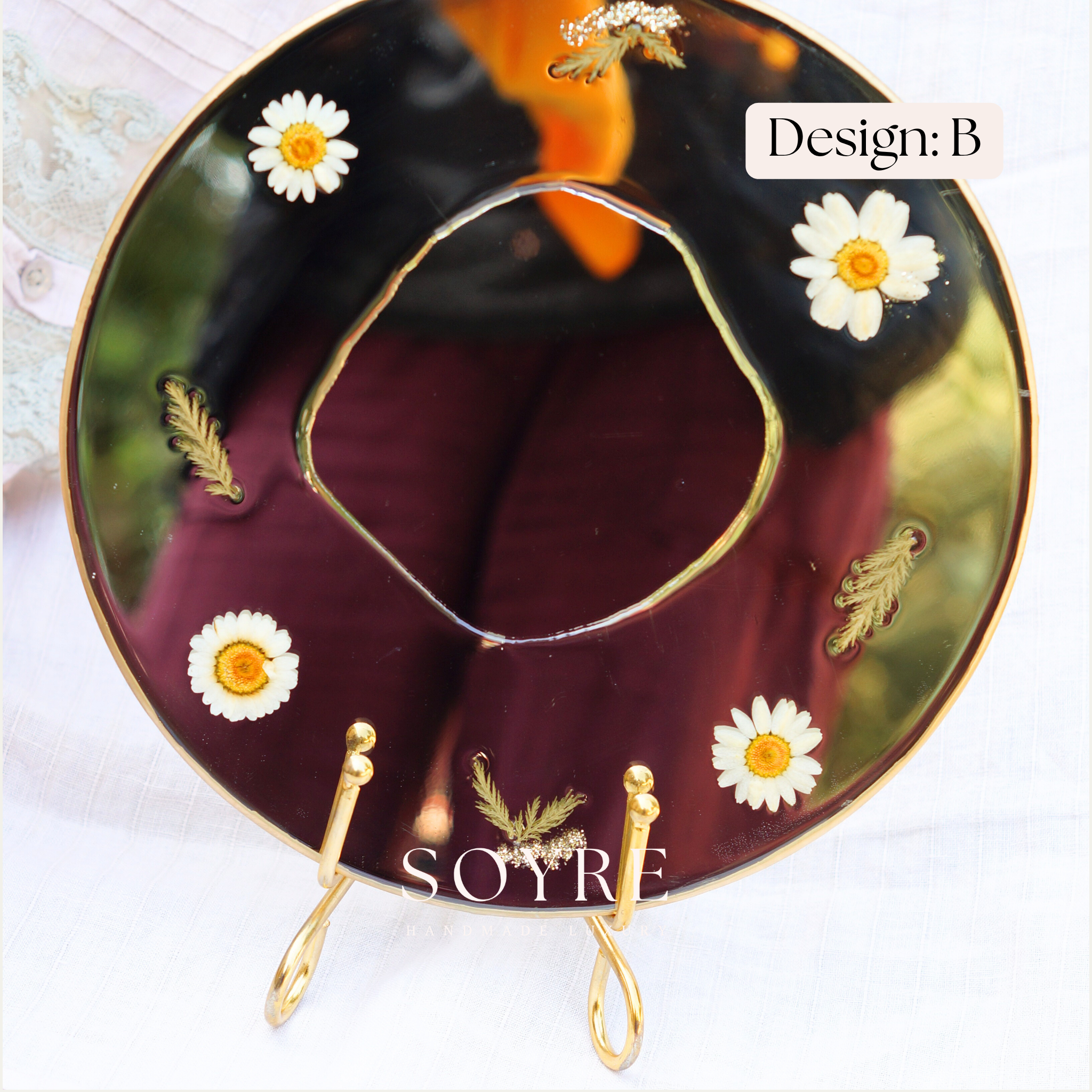 Daisy Garden Floral Mirror