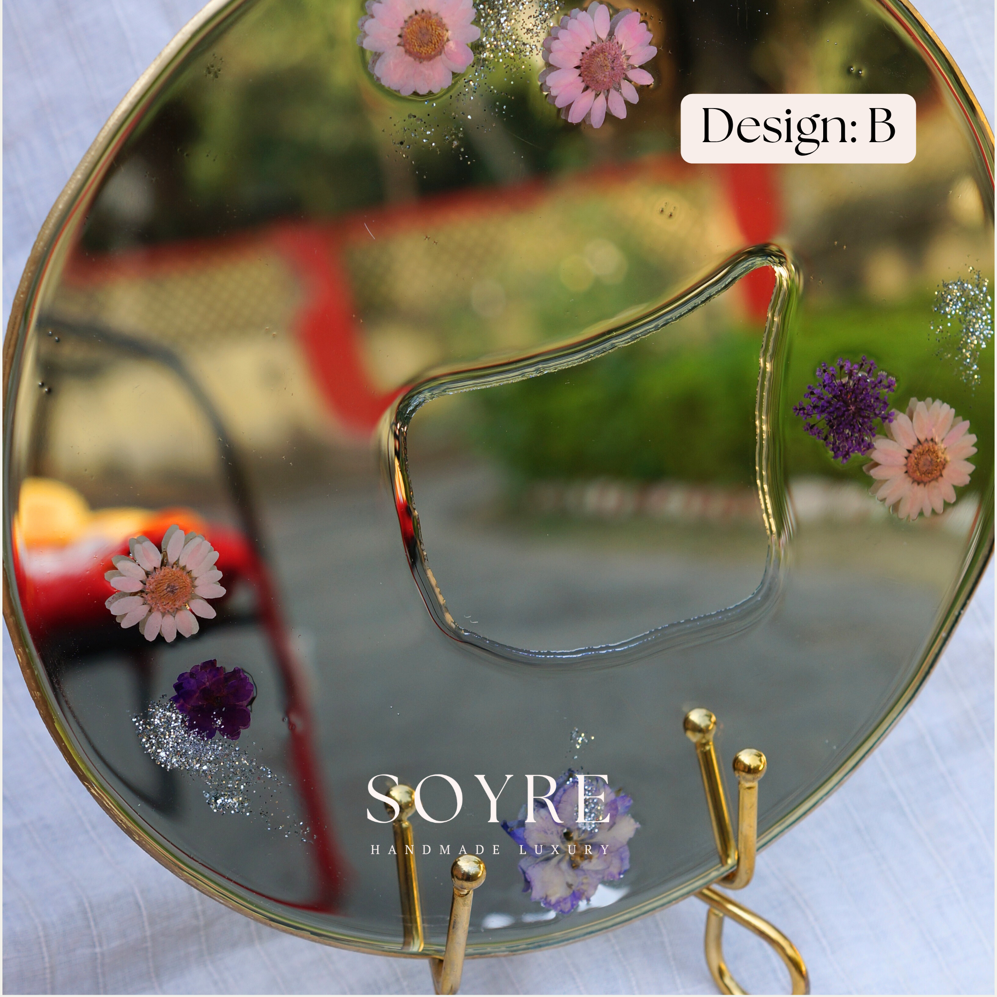 Blush Garden Floral Mirror