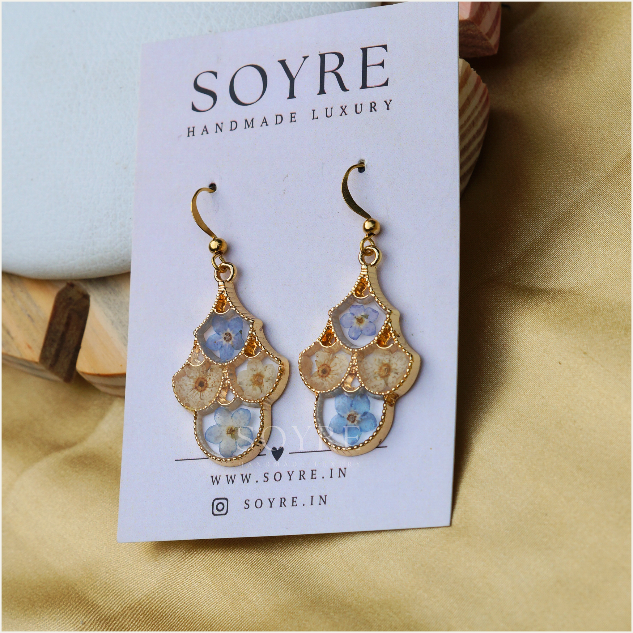 Morocco Love Earrings - Blue
