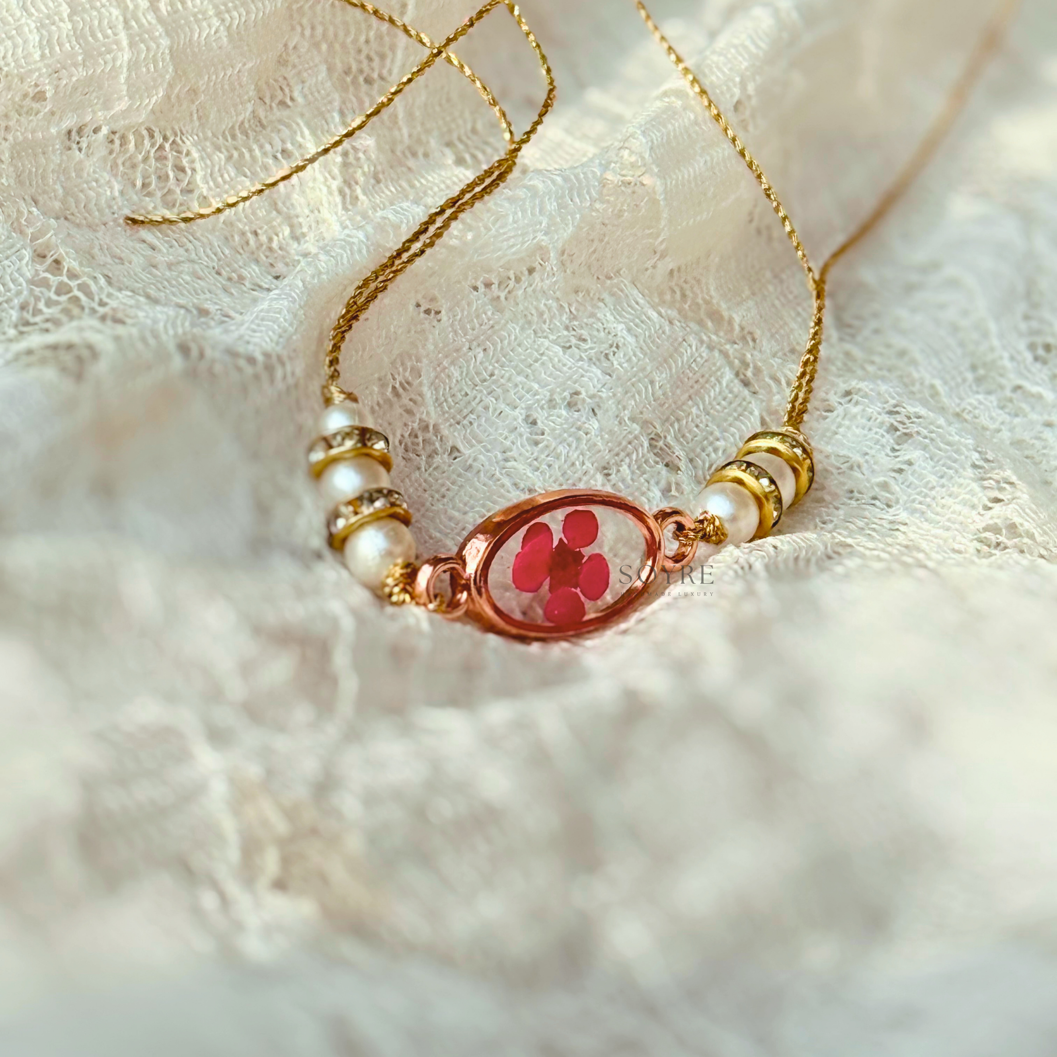 Plum Blossom Rakhi | Real Pressed Flower