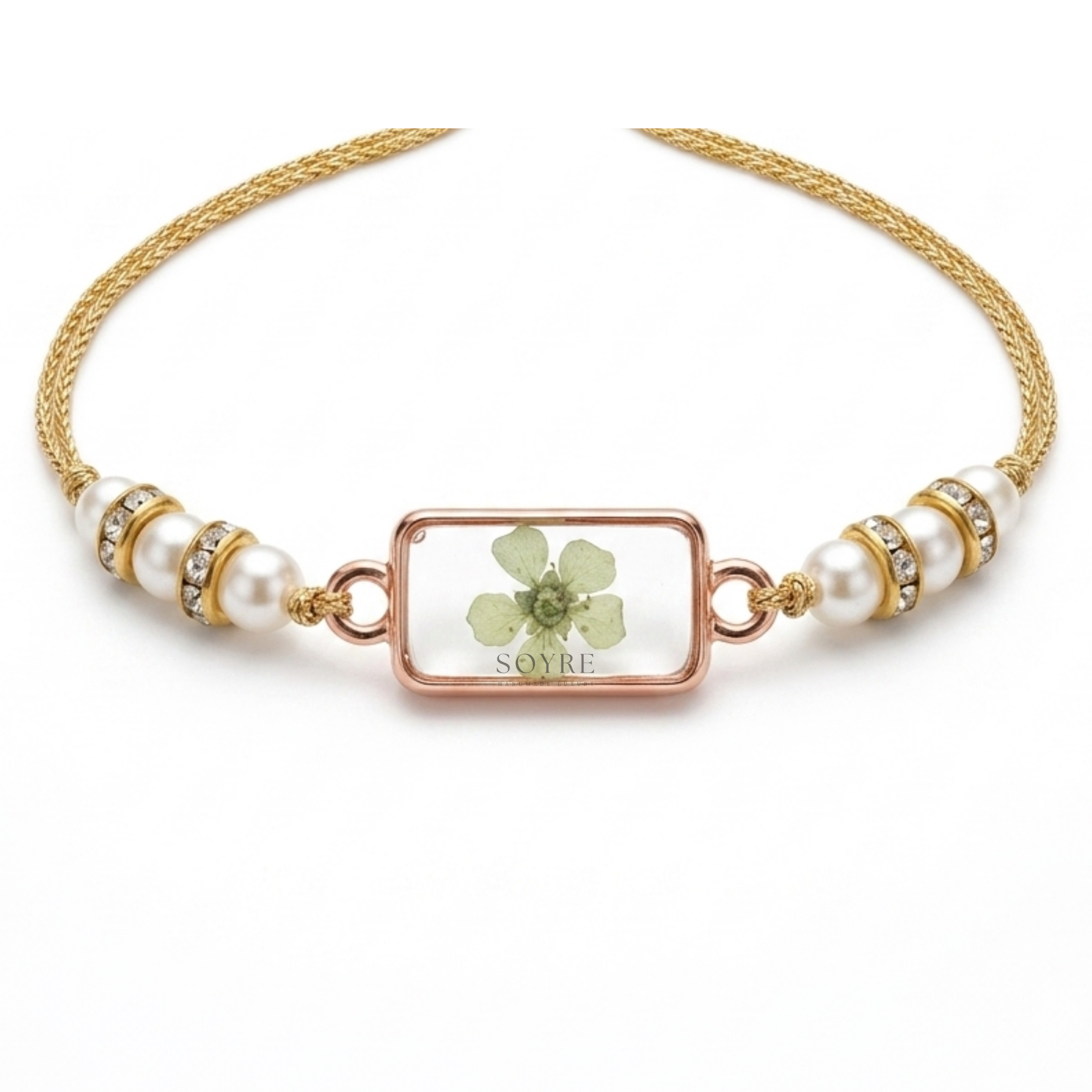 Mint Meadow Rakhi | Real Pressed Flower