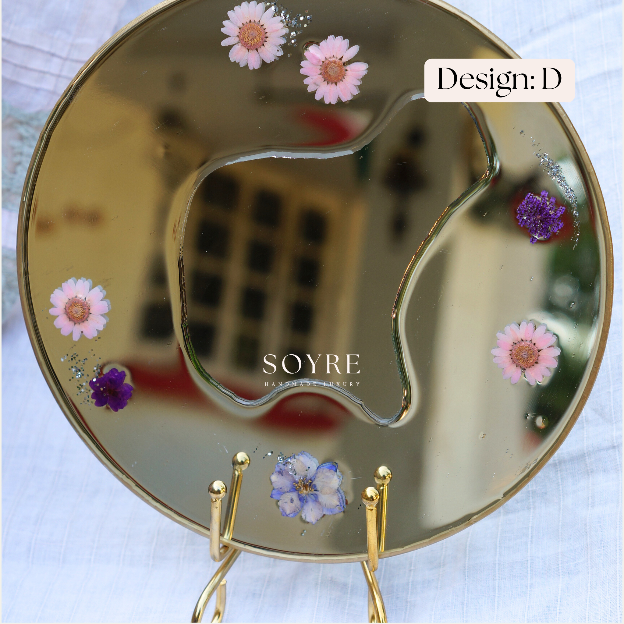 Blush Garden Floral Mirror