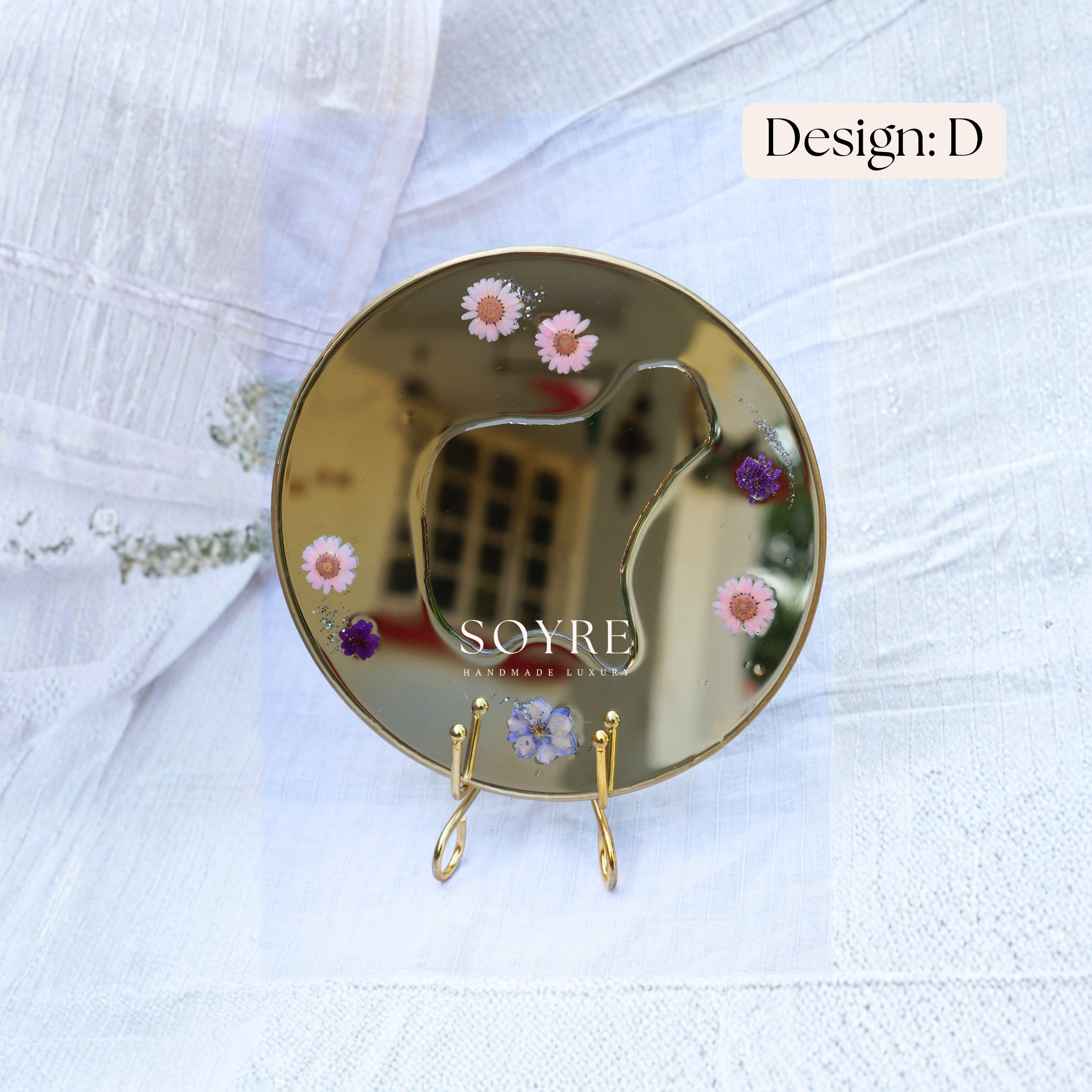 Blush Garden Floral Mirror