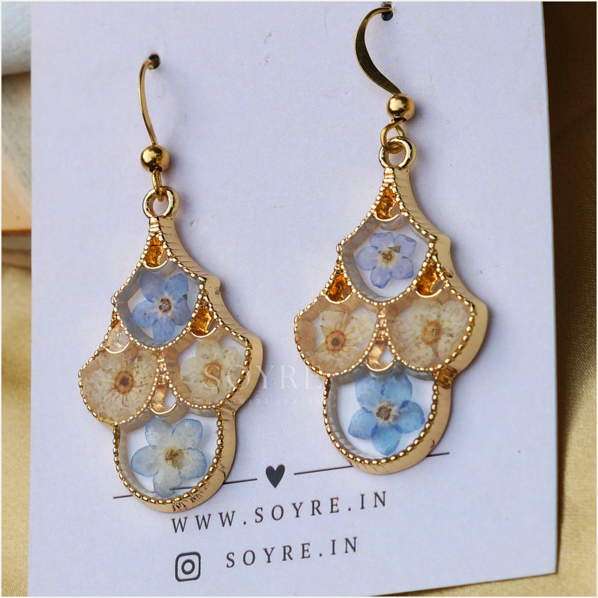 Morocco Love Earrings - Blue