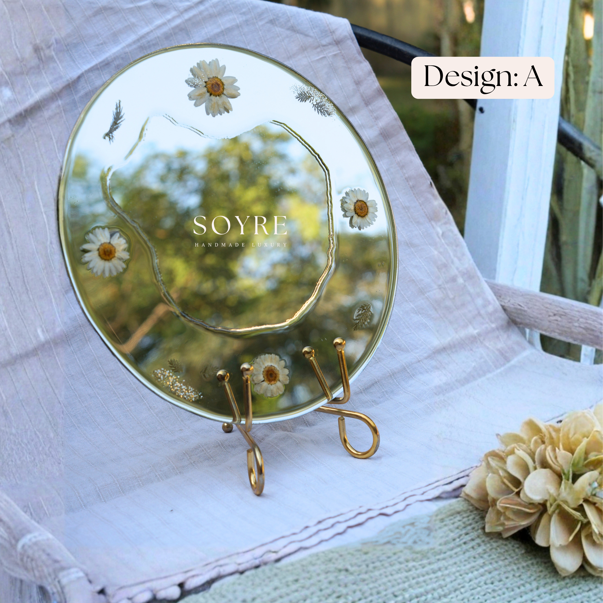 Daisy Garden Floral Mirror