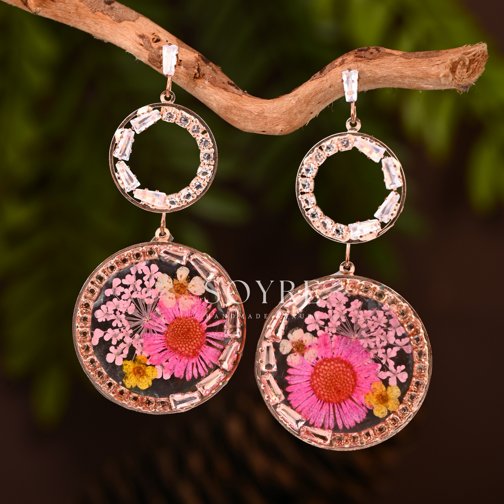 Rosie Sparkle Earrings - Pink