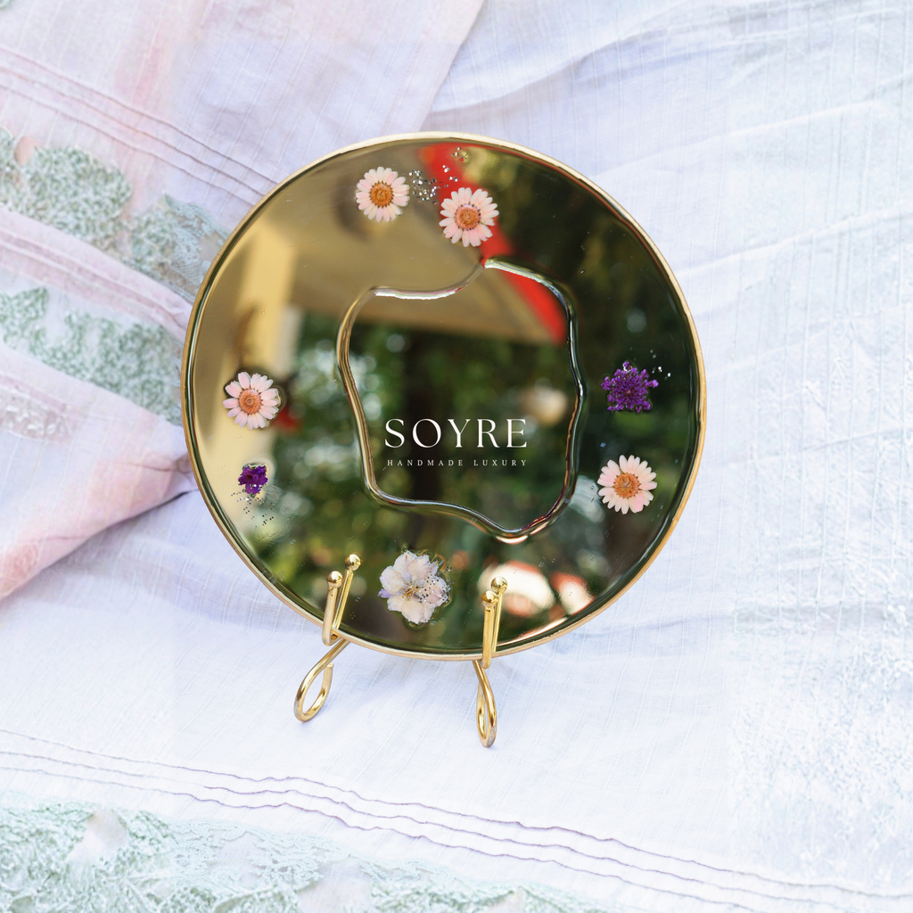 Blush Garden Floral Mirror