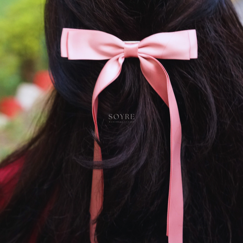 Alice in Wonderland Pink Bow Clip - Preview Image