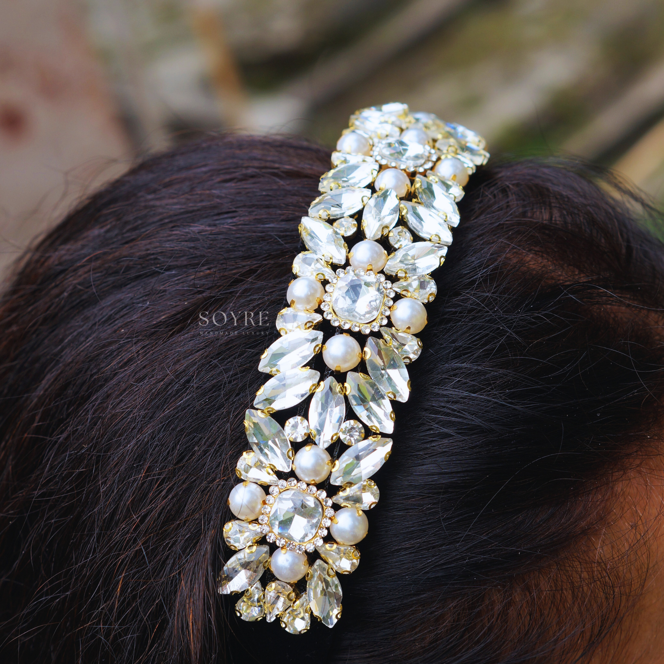 Anastasia Hair Band - White