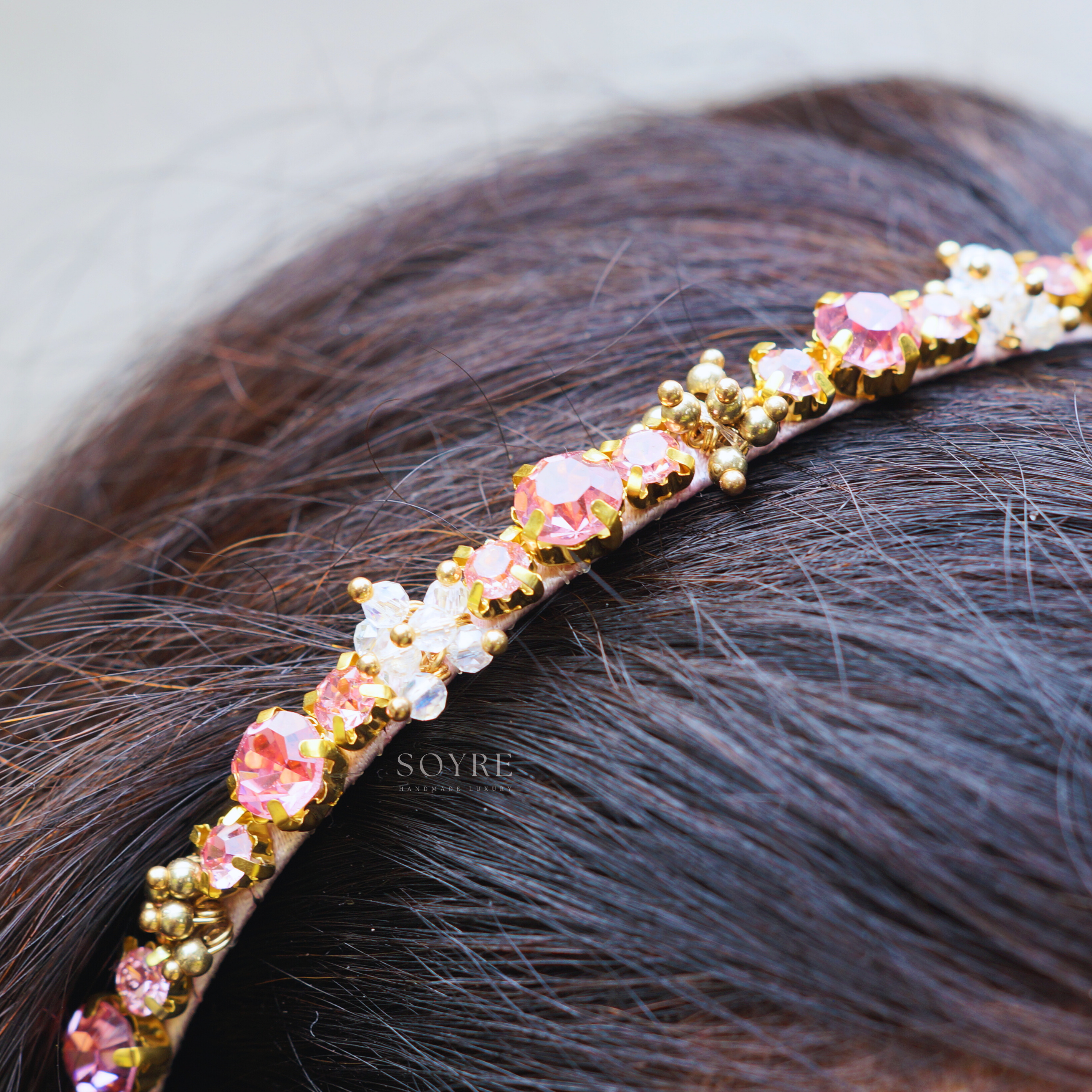 Elena Tiara Hair Band - Pink