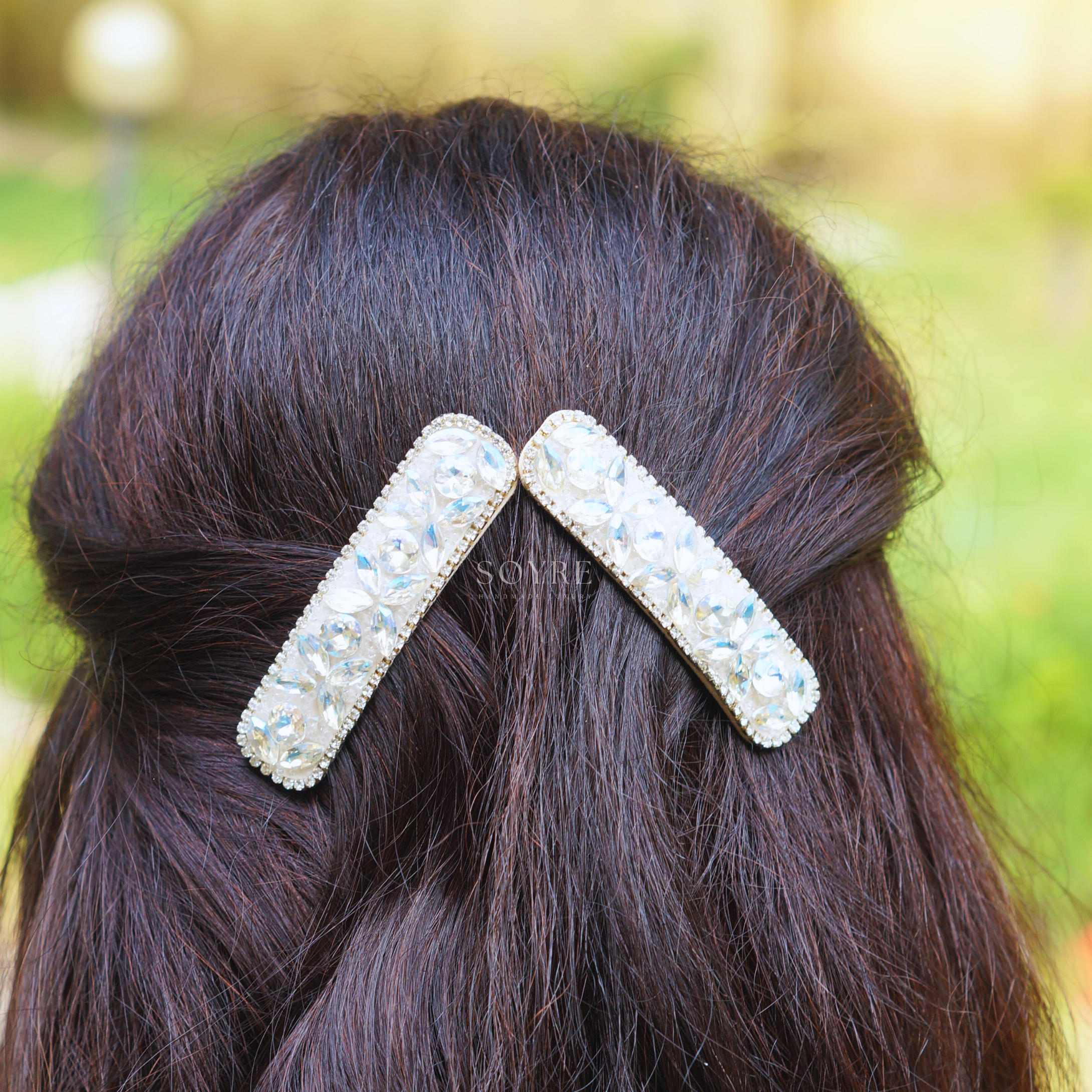 Snow Moon Hair Clip