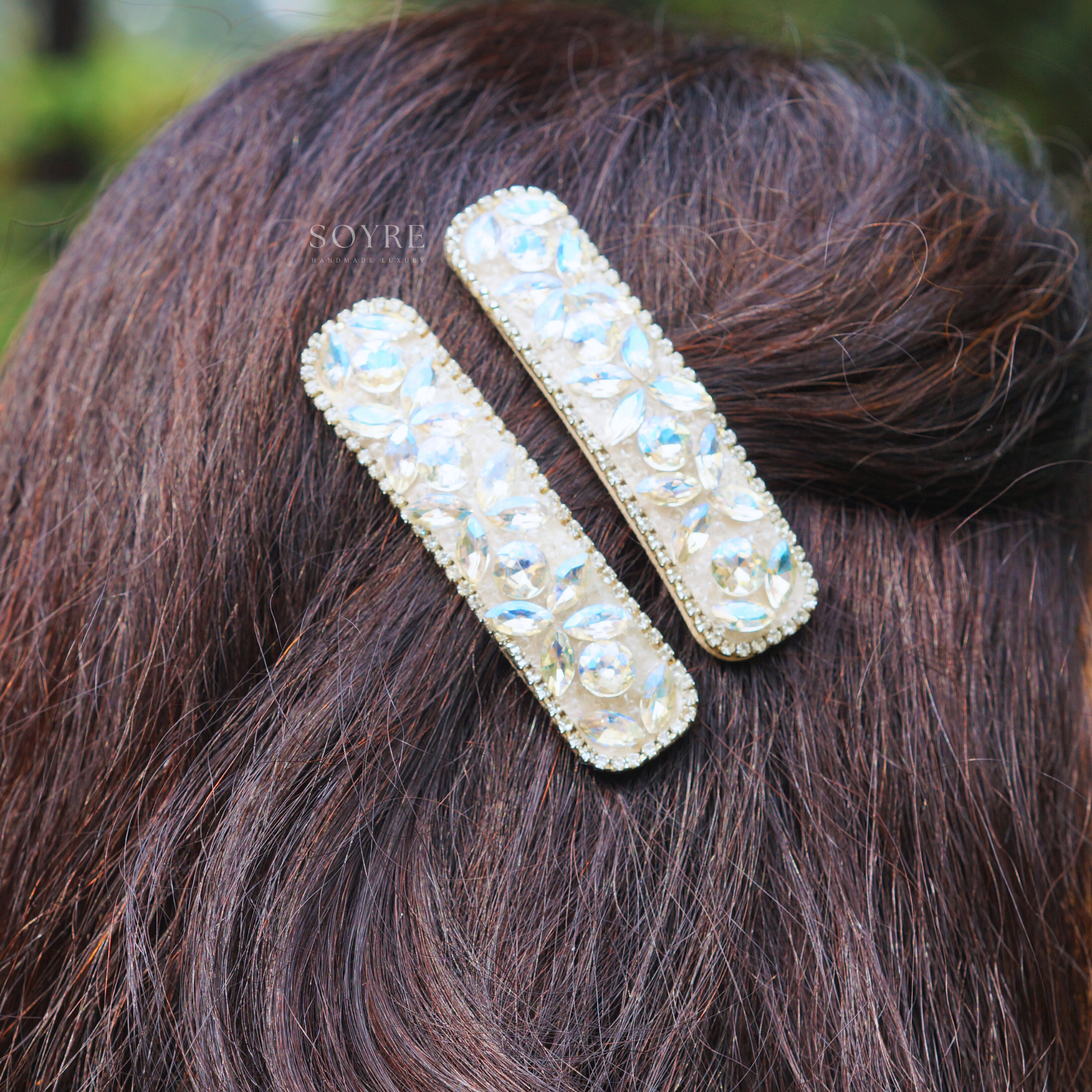 Snow Moon Hair Clip