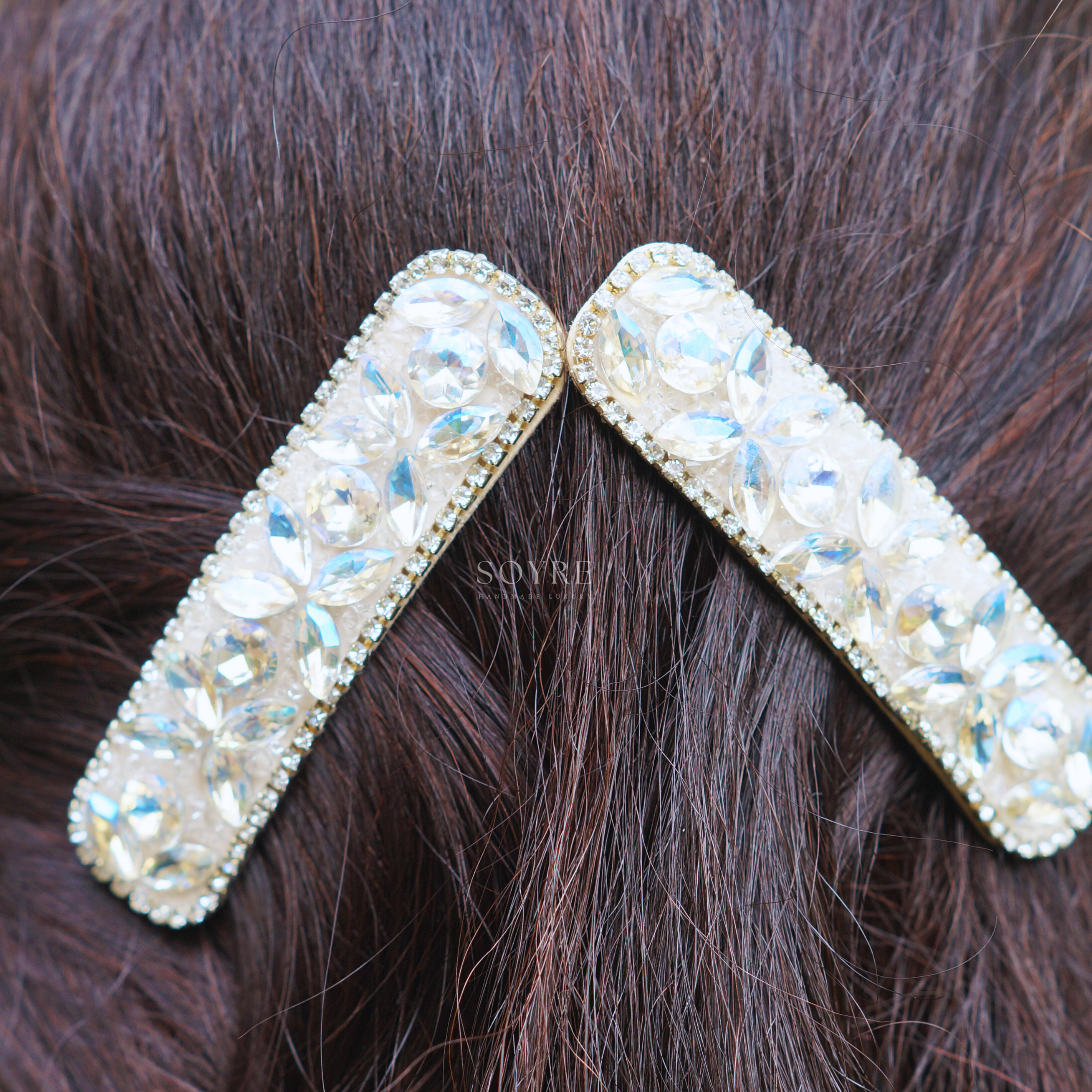 Snow Moon Hair Clip